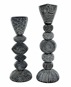 Design Toscano Ribal Funk Contemporary Candle Holder Set, 2 Piece -Kate Spade Shop 22917541 fpx