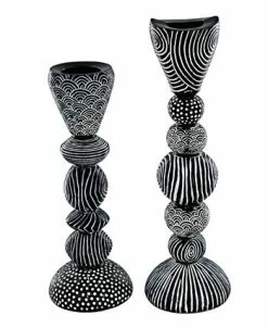 Design Toscano Ribal Funk Contemporary Candle Holder Set, 2 Piece -Kate Spade Shop 22917542 fpx