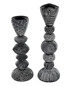 Design Toscano Ribal Funk Contemporary Candle Holder Set, 2 Piece -Kate Spade Shop 22917543 fpx
