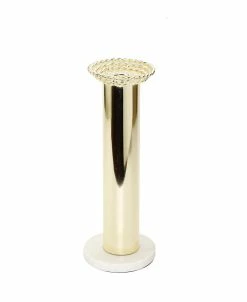 Classic Touch Per 10.5 Candle Holder On Marble Base