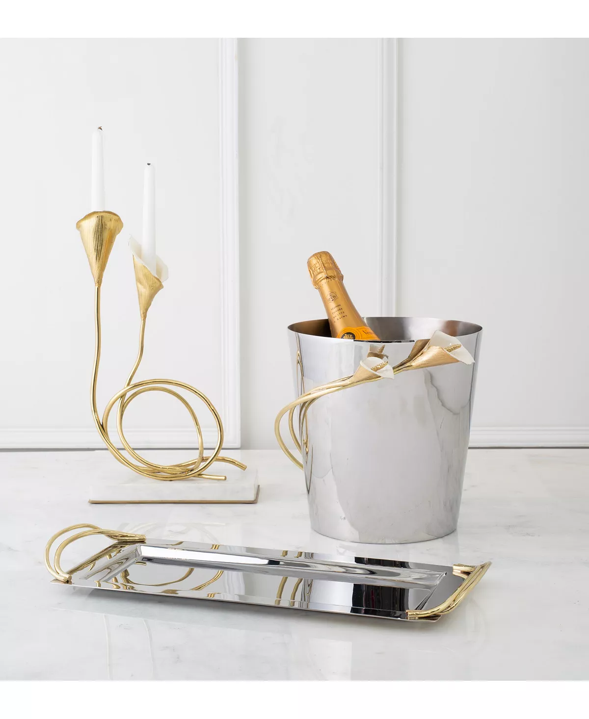 Michael Aram Calla Lily Rose Bowl Vase 8 Michael Aram Calla Lily Rose Bowl Vase - Image 8