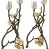 Michael Aram Butterfly Gingko 2-Pc. Candle Holder Set