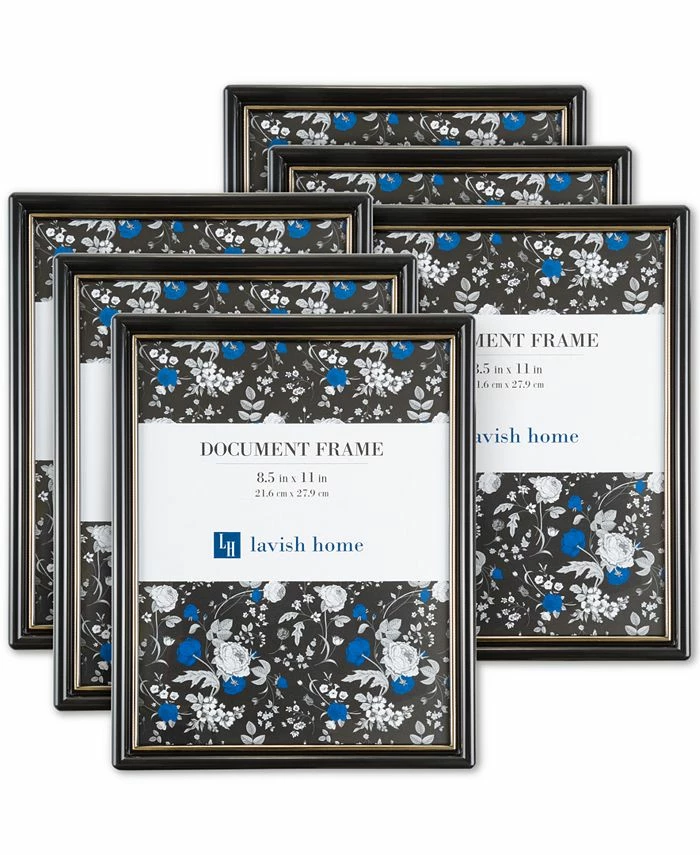 Trademark Global 6-Pc. 8.5 X 11 Document Picture Frame Wall Gallery Set 1 Trademark Global 6-Pc. 8.5 X 11 Document Picture Frame Wall Gallery Set