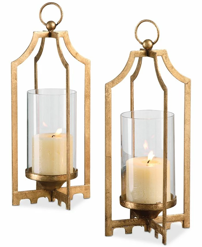 Uttermost Lucy Gold Candleholders, Set Of 2 1 Uttermost Lucy Gold Candleholders, Set Of 2